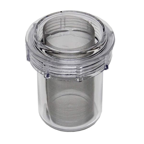 Plasdent Disposable Evacuation Canister #2350, Thin Mesh, 3-1/2"W x 4-3/8"H, Internal Threads, 8/Box - Disposable Canister Disposable Evacuation Canister #2350 8/Bx. Thin Mesh - Image 1