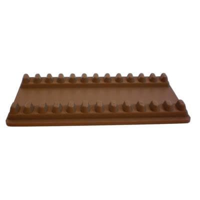 Plasdent Instrument Mat, Large, Beige, 7-1/2" x 4", Holds 12 Instruments - Instrument Mats, Large - Beige - Image 1