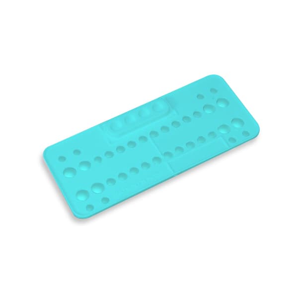 Plasdent Ortho Bracket Trays, Disposable, Aqua, 25/Box - Plasdent Ortho Bracket Trays, Disposable, Aqua, Package of 25 bracket trays - Image 1