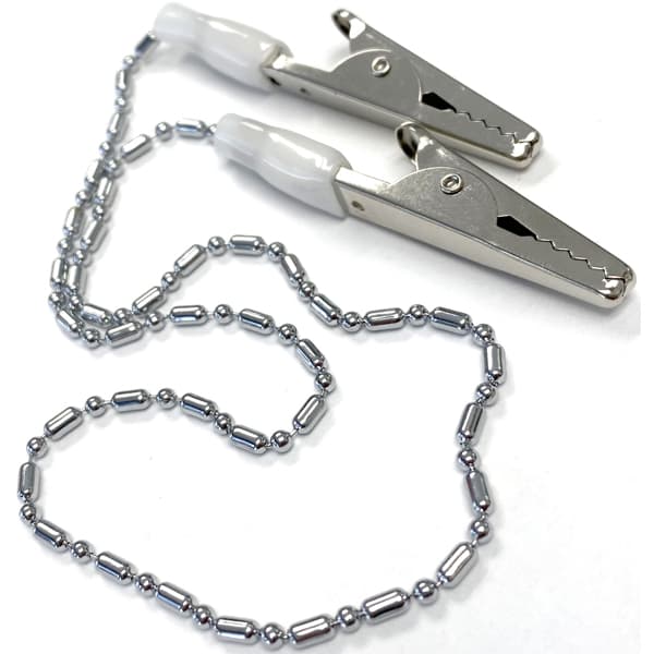 PlastCare USA Metal Chain Bib Clip Holders, 10/Pk - PlastCare USA Metal Chain Bib Clip Holders, 10/Pk. - Image 1