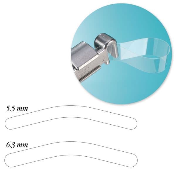 Polydentia Tofflemire Transparent Matrix Bands, 5.5mm Height, 0.0015" Thin, 50/Pk, Type No.1 - Polydentia Tofflemire Transparent Matrix Bands 5.5mm height, 0.0015" thin - Image 1
