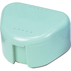 Premium Plus Mouth Guard Boxes with Hinged Lid, Assorted Colors (Blue, Green, Yellow, White, Lime, Light Blue, Lavender), 3"W x 2.5"D x 1.5"H, 100 per Box - Premium Plus Mouth Guard Boxes with hinged lid in Assorted Colors, 3"W x 2 - Image 1