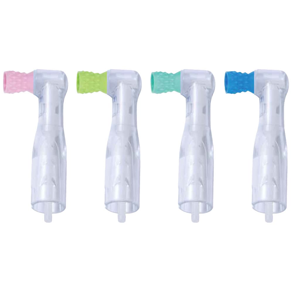 Premium Plus Disposable Clear 90° Prophy Angle, Standard Soft Cup, Assorted Colors, 100/Pk - Premium Plus Disposable Clear 90° Prophy Angle, Standard Soft Cup, Asst Colors, 100/Pk - Image 1