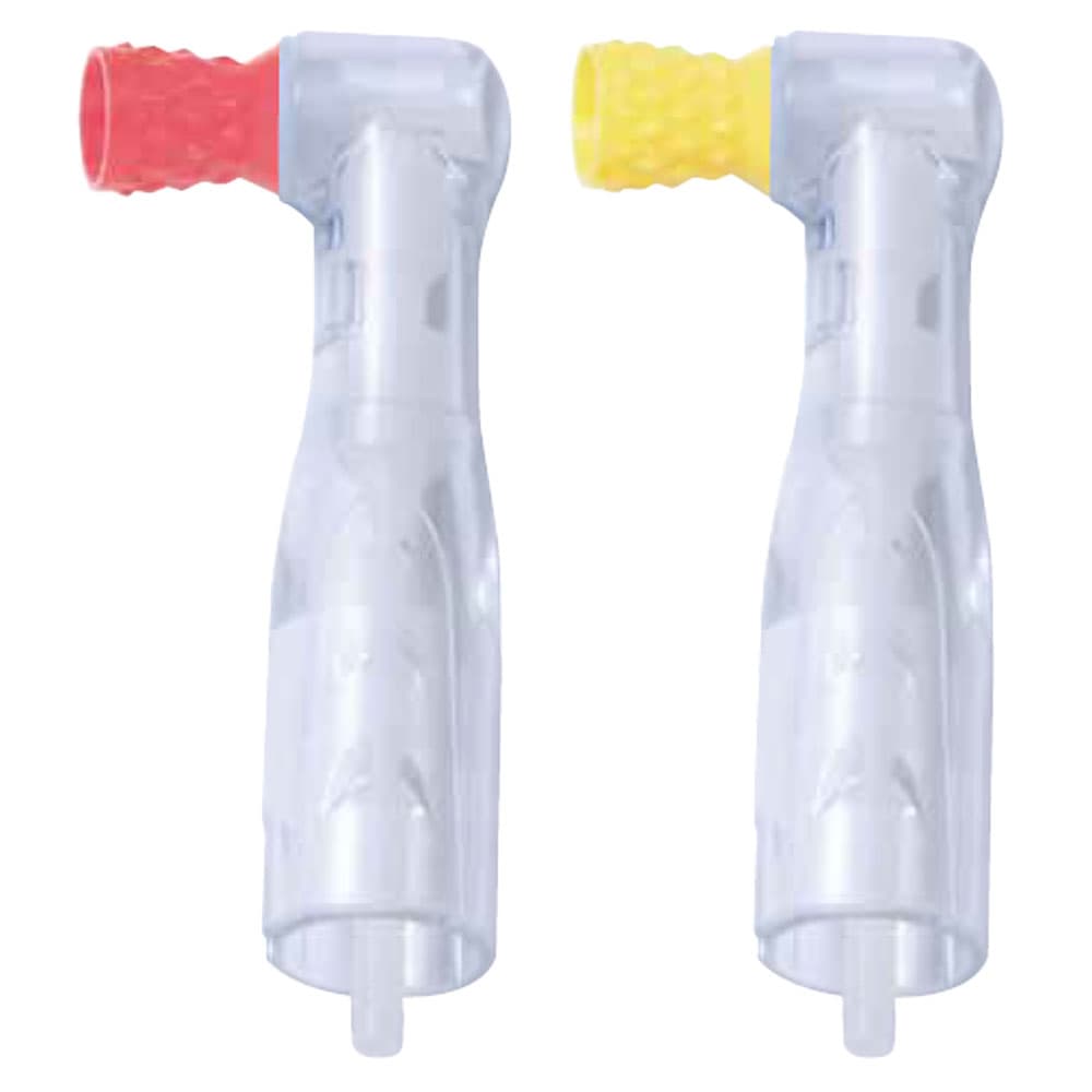 Premium Plus Disposable Clear 90° Prophy Angle, Standard X-Soft Cup, Assorted Colors, 100/Pk - Premium Plus Disposable Clear 90° Prophy Angle, Standard X-Soft Cup, Asst Colors, 100/Pk - Image 1