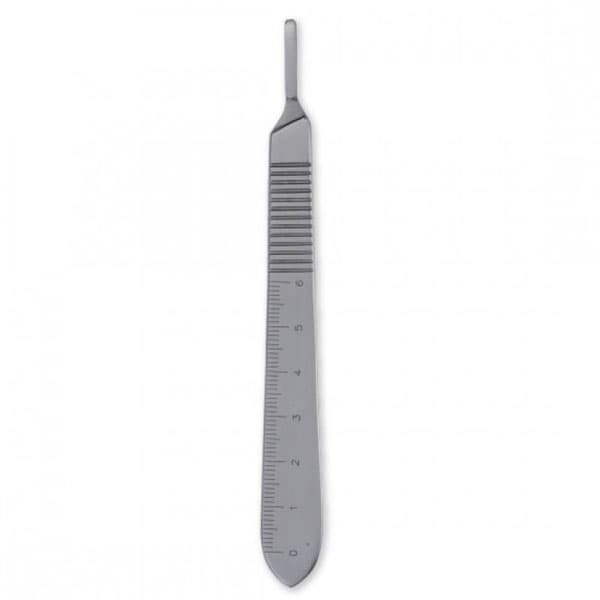Premium Plus #3 Scalpel Handle with Rule, Stainless Steel - Premium Plus #3 Scalpel Handle with Rule, Stainless Steel - Image 1