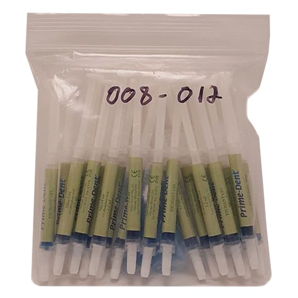 Prime-Dent Blue Etchant Gel, 37% Phosphoric Acid Syringe Kit, 20 x 1.2ml Syringes with 40 Tips - Prime-Dent Blue Etchant Gel, 37% Phosphoric Acid Syringe Kit. Includes: - Image 1