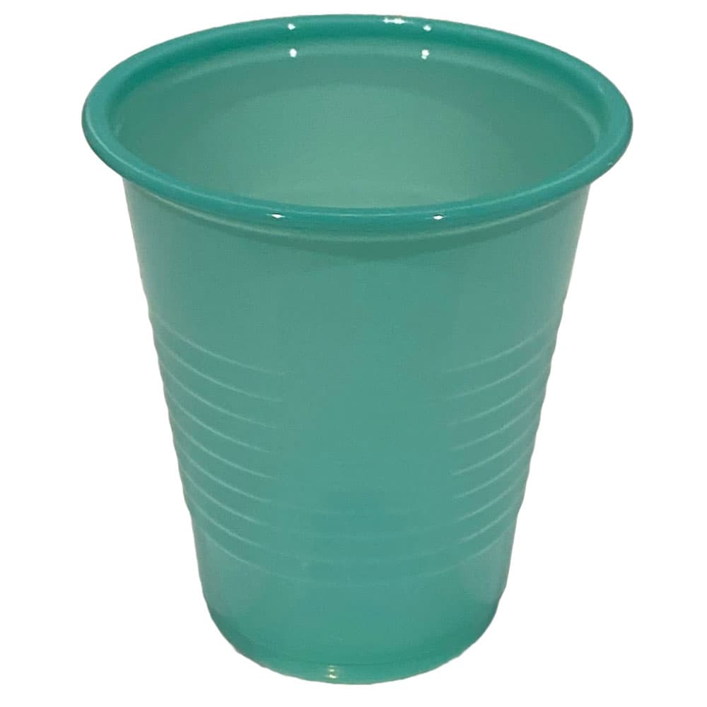 Primo Disposable 5 oz. Plastic Cups, Teal, 1000/Case - Primo Disposable 5 oz. Plastic Cups, Teal, 1000/Case - Image 1