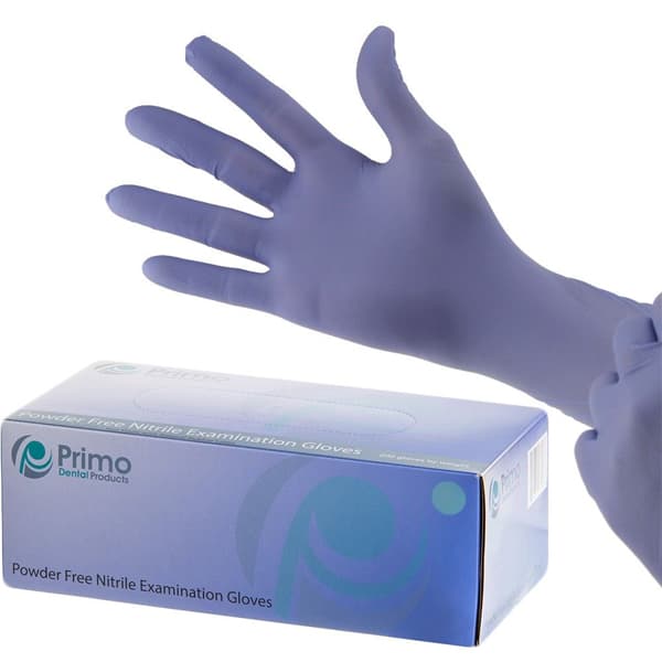 Primo Nitrile Exam Gloves, X-Small, Powder Free, Purple, 200/Box - Primo Nitrile Exam Gloves, X-Small, 200/Bx. Purple, Powder Free - Image 1