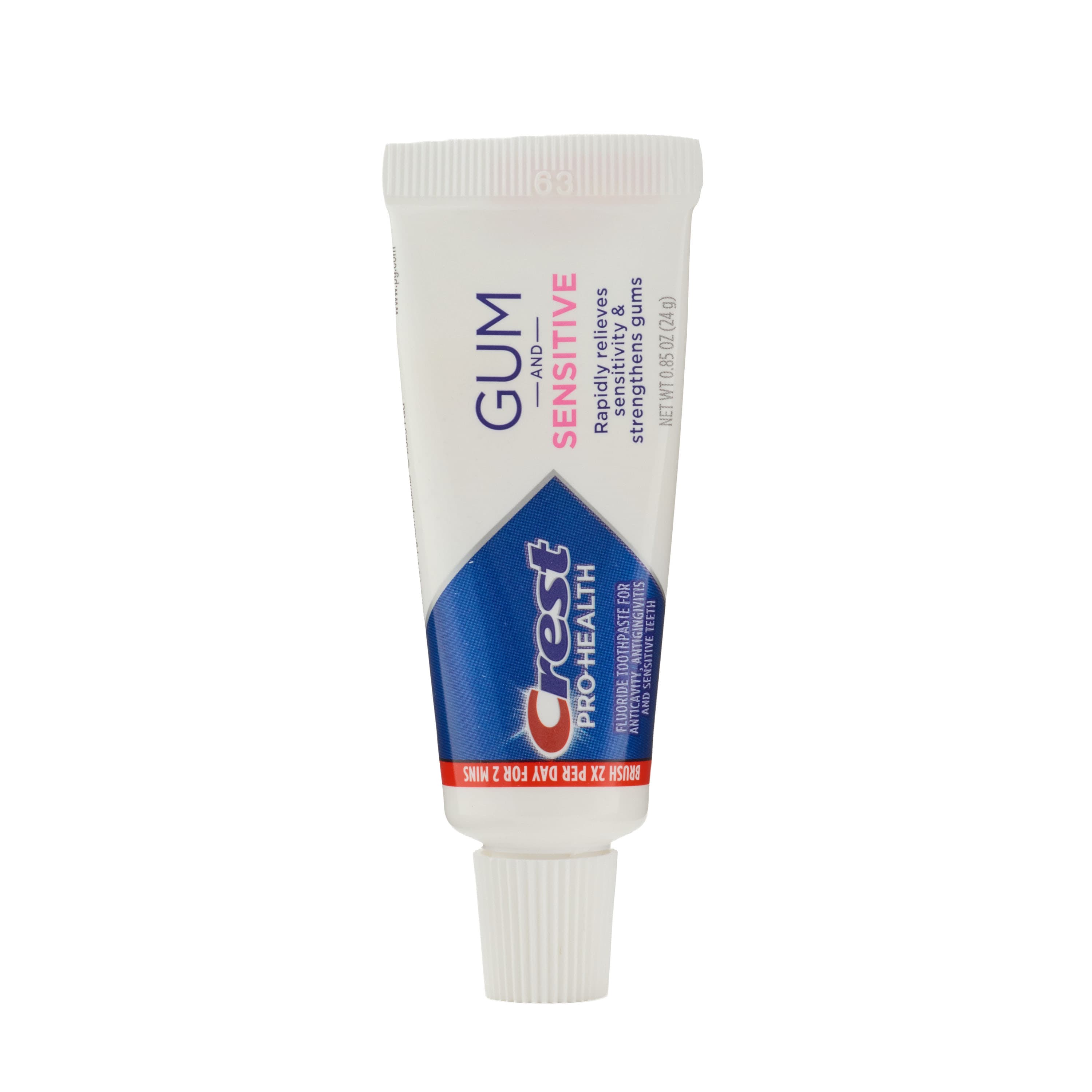 Crest Pro-Health Sensitive and Gum Toothpaste, 0.85 oz., Soft Mint, 36/Case, Item# 80321498 - Crest Pro-Health Sensitive and Gum Toothpaste, 0.85 oz., 36/Case - Image 1