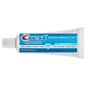 Crest Pro-Health Toothpaste, Clean Mint Flavor, Trial Size, 0.85 oz Tubes, Case of 36 - Crest Pro-Health trial size toothpaste, clean mint flavor, case of 36 x 0.85 - Image 1