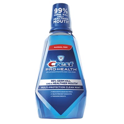 Crest Pro-Health Multi-Protection Mouthwash, Refreshing Clean Mint, Alcohol-Free, 1L Bottles, Case of 6 - Crest Pro-Health Multi-Protection Mouthwash, Refreshing Clean Mint - Image 1