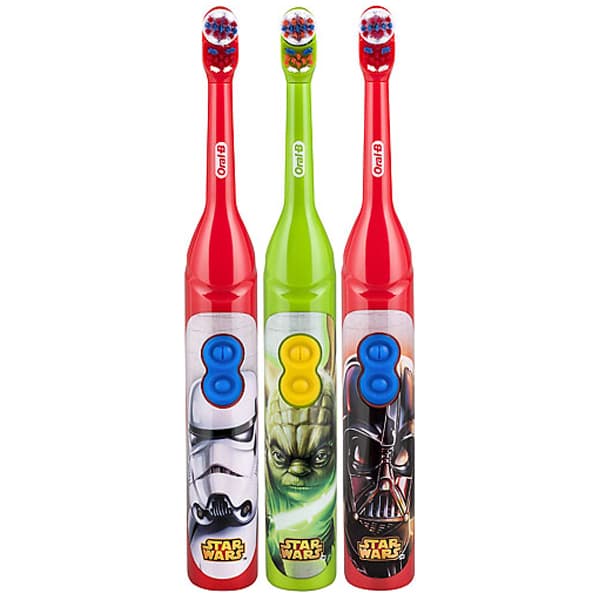 Oral-B Stages Star Wars Power Disposable Toothbrush, Ages 3+, Ultra Soft, 4/Box, Assorted, 80292451 - Oral-B Stages Star Wars Power Disposable Toothbrush, 4/box, for ages 3 and up - Image 1