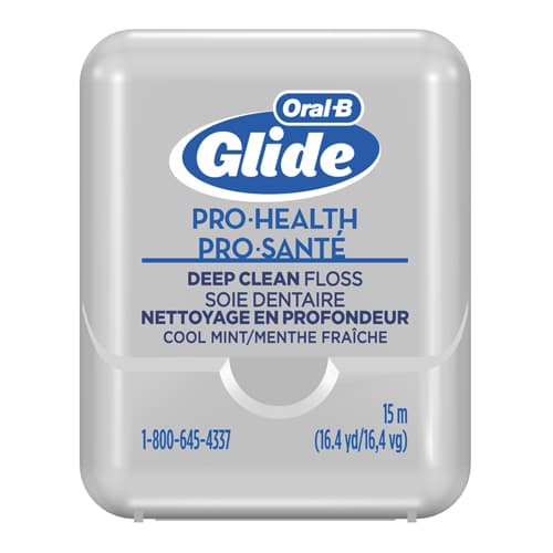 Oral-B Glide Pro-Health Deep Clean Floss, Cool Mint, 15m Patient Sample Size, 72/Bx, Old Part # 84843404 - Oral-B Glide Pro-Health Deep Clean floss, 15m patient sample size, cool mint - Image 1