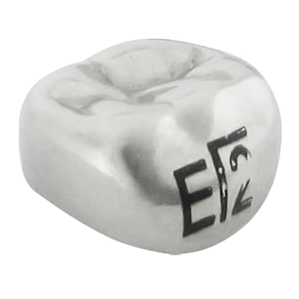 K2 Dental Stainless Steel Crown, 2nd Molar, Lower Left, Size 2, 5/Pk - K2 Dental Stainless Steel Crown, 2nd Molar, Lower Left, Size 2, 5/Pk - Image 1