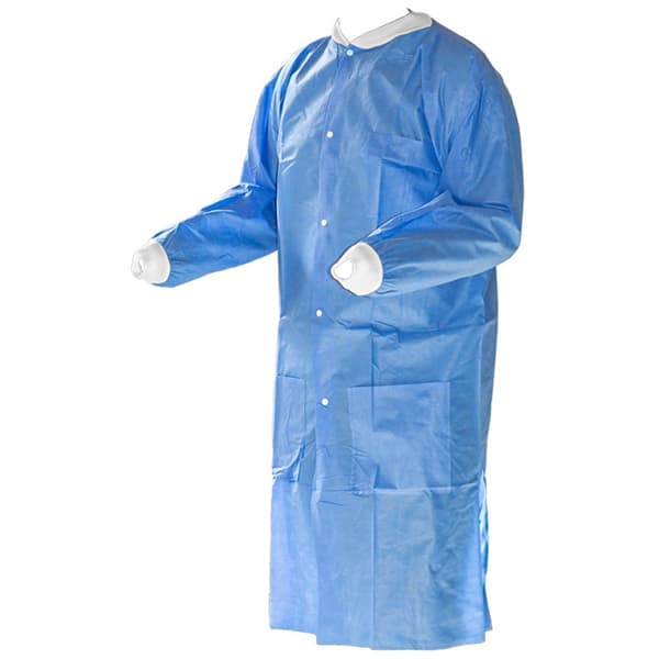 K2 Dental Lab Coat, Sky Blue, Small, 10/Pk - K2 Dental Lab Coat - Sky Blue, Small, 10/Pk. - Image 1