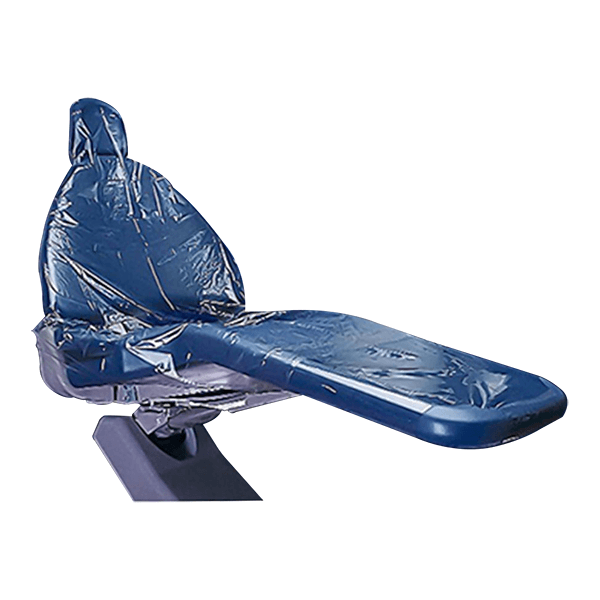 K2 Dental Full Chair Cover, 29" x 80", Clear Plastic Sleeves, Tapered Design, 125/Box - K2 Dental 29" x 80" Full Chair Cover, Clear Plastic Sleeves, 125/Box. Tapered design - Image 1