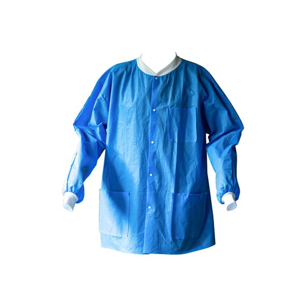 K2 Dental Lab Jacket, Blue, Medium, 10/Pk - K2 Dental Lab Jacket, Blue, Medium, 10/Pk - Image 1