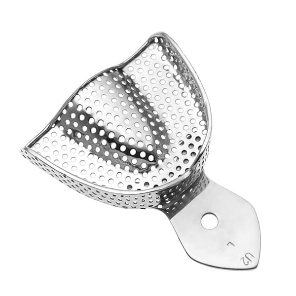 ProDent USA #2 Large Upper Full Arch Perforated Stainless Steel Impression Tray - ProDent USA #2 Large Upper Full Arch Perforated Stainless Steel Impression - Image 1