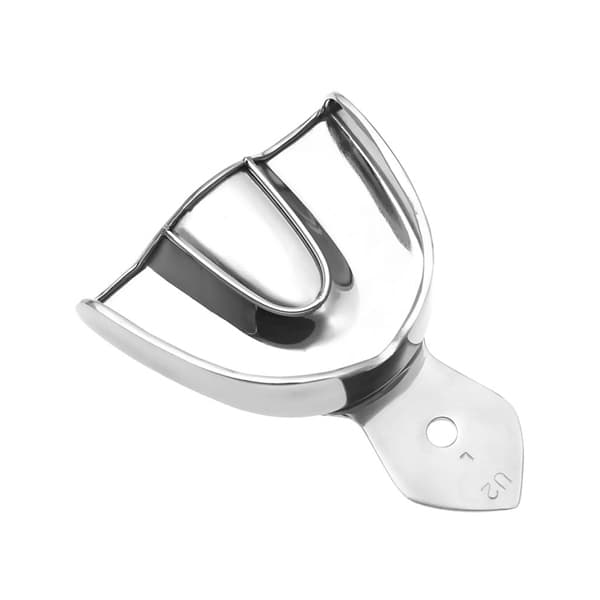 ProDent USA #2 Large Upper Full Arch Solid Stainless Steel Impression Tray - ProDent USA #2 Large Upper Full Arch Solid Stainless Steel impression Tray - Image 1