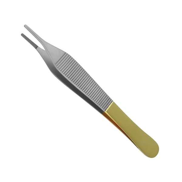 ProDent USA Adson Dressing Forceps, 4.75", Tungsten Carbide Tip - ProDent USA Adson Dressing Forceps 4.75", Tungsten Carbide Tip - Image 1