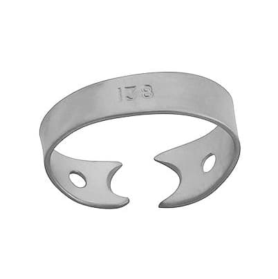 ProDent USA Rubber Dam Clamp #138, Wingless Smooth, for Left 3rd Molars, Stainless Steel - ProDent USA Clamp #138 for Left 3rd Molars, Wingless Smooth. Stainless steel - Image 1