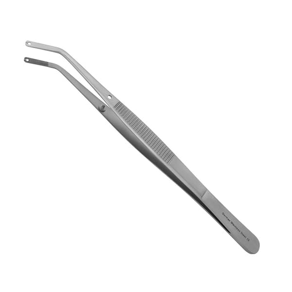 ProDent USA 6" Corn Suture Forceps, Serrated Blades, 150mm - ProDent USA 6" Corn Suture Forceps. Serrated Blades allow suture to pass - Image 1