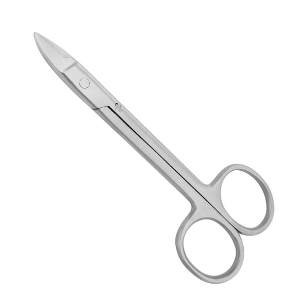 ProDent USA 4.5" Curved Crown Scissors, Serrated - ProDent USA 4.5" Curved Crown Scissors, Serrated - Image 1