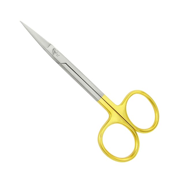 ProDent USA Iris 4.5" Straight Scissors, with German Tungsten Carbide Insert - ProDent USA Iris 4.5" Straight Scissors, with German Tungsten Carbide Insert - Image 1