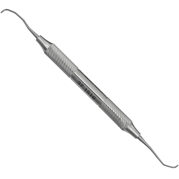 ProDent USA #15/16 Gracey Curette, Double-Ended, Hollow #H4 Handle, Siberian Steel Tip, 1/Pk - ProDent USA #15/16 Gracey Curette w/Hollow #H4 Handle and Siberian Steel Tip. - Image 1