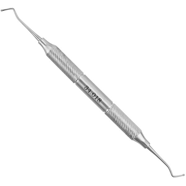ProDent USA #18 Excavator, Double End, 1.5mm Diameter Spoon End with Siberian Stone Steel Tip and Hollow Handle #H4 - ProDent USA #18 Excavator, Double End, 1.5mm Diameter Spoon End with Siberian - Image 1