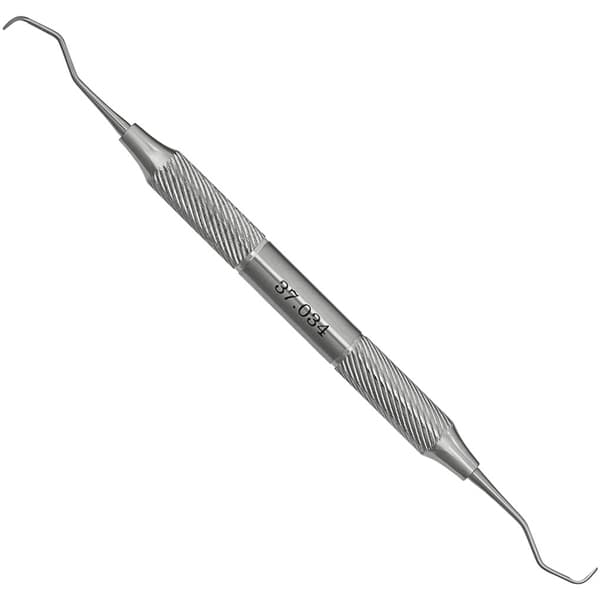 ProDent USA #3/4 Gracey Curette, Double-Ended, Hollow #H4 Stainless Steel Handle, Regular Tip, 1/Pk - ProDent USA #3/4 Gracey Curette w/Hollow #H4 Handle and Regular Tip. - Image 1