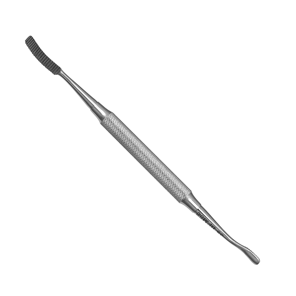 ProDent USA 52 Miller Bone File, 6.2mm Curved End & 4.8mm Round End with Serrations - ProDent USA 52 Miller Bone File, 6.2mm Curved End & 4.8mm Round End with Serrations - Image 1