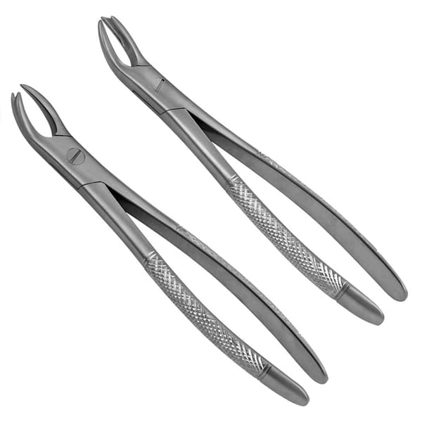 ProDent USA 89 Right & 90 Left Cook Extraction Forceps, Serrated, Set of 2 - ProDent USA 89 Right & 90 Left Cook Extraction Forceps. Serrated - Image 1