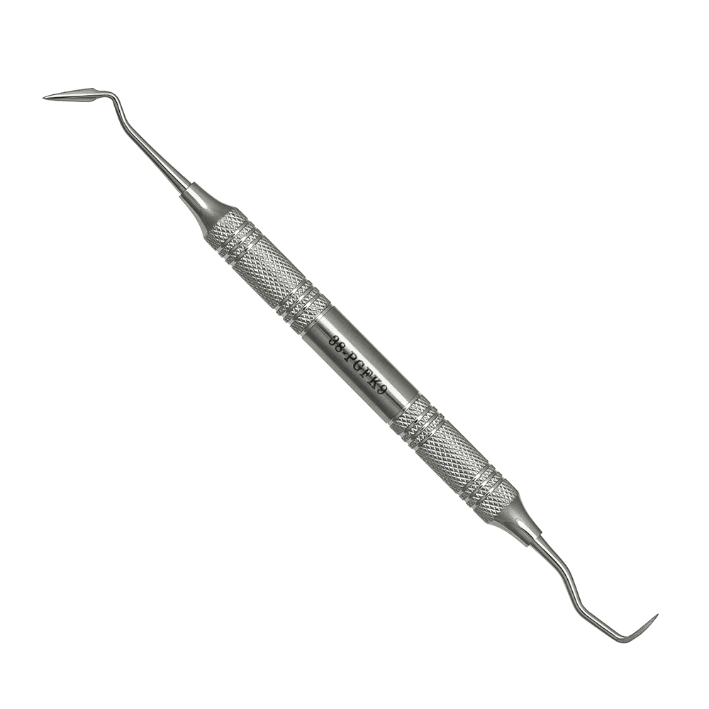 ProDent USA Double-ended 9 Goldman-Fox Knife, Single Instrument, 440A Stainless Steel, Hollow Ergonomic H4 Handle - ProDent USA Double-ended 9 Goldman-Fox Knife, Single Instrument - Image 1
