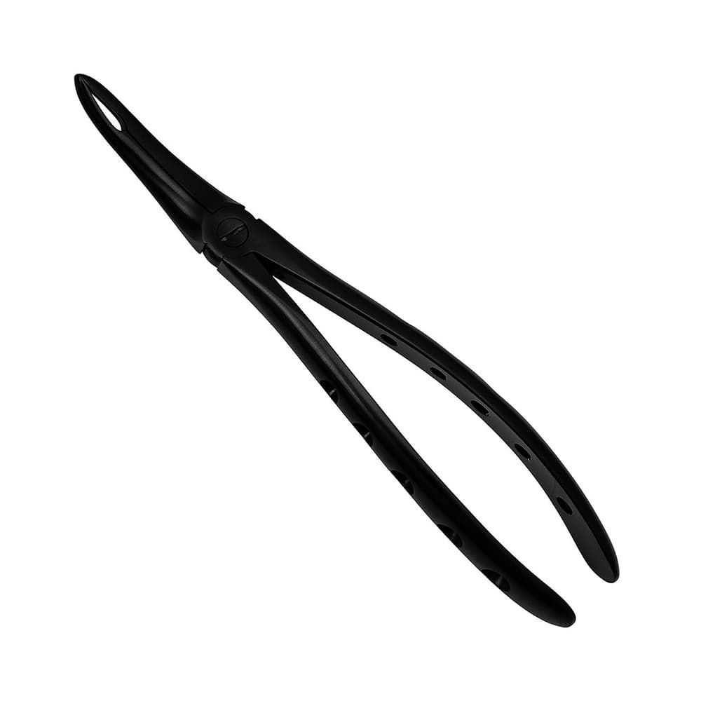 ProDent USA Upper Root Tip Extraction Forceps, Curved Narrow Tips, Black Titanium, 1/Pk - ProDent USA Upper Root Tip Extraction Forceps with Curved Narrow Tips, Black Titanium, 1/Pk - Image 1