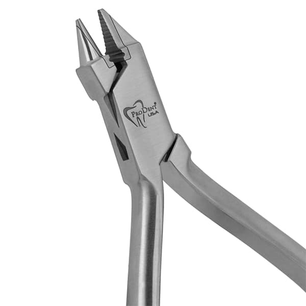 ProDent USA Bird Beak Pliers, Serrated with Step, for Wire Round .012-.030 and Rectangular .022 x .028 - ProDent USA Bird Beak Pliers, serrated with step, for Wire Round .012- .030 - Image 1