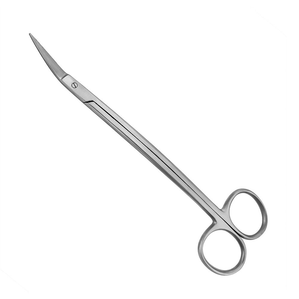 ProDent USA Dean Scissors, 7" Length, Serrated Blades, Curved Shank, Single Instrument - ProDent USA Dean Scissors 7" Length with Serrated Blades, Curved Shank, Single Instrument - Image 1