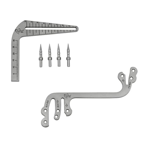 ProDent USA Dental Implant Guide with S-shaped & L-shaped Tools, 4x Locating Pins - ProDent USA Dental Implant Guide with S-shaped & L-shaped tool, 4x locating pins. - Image 1