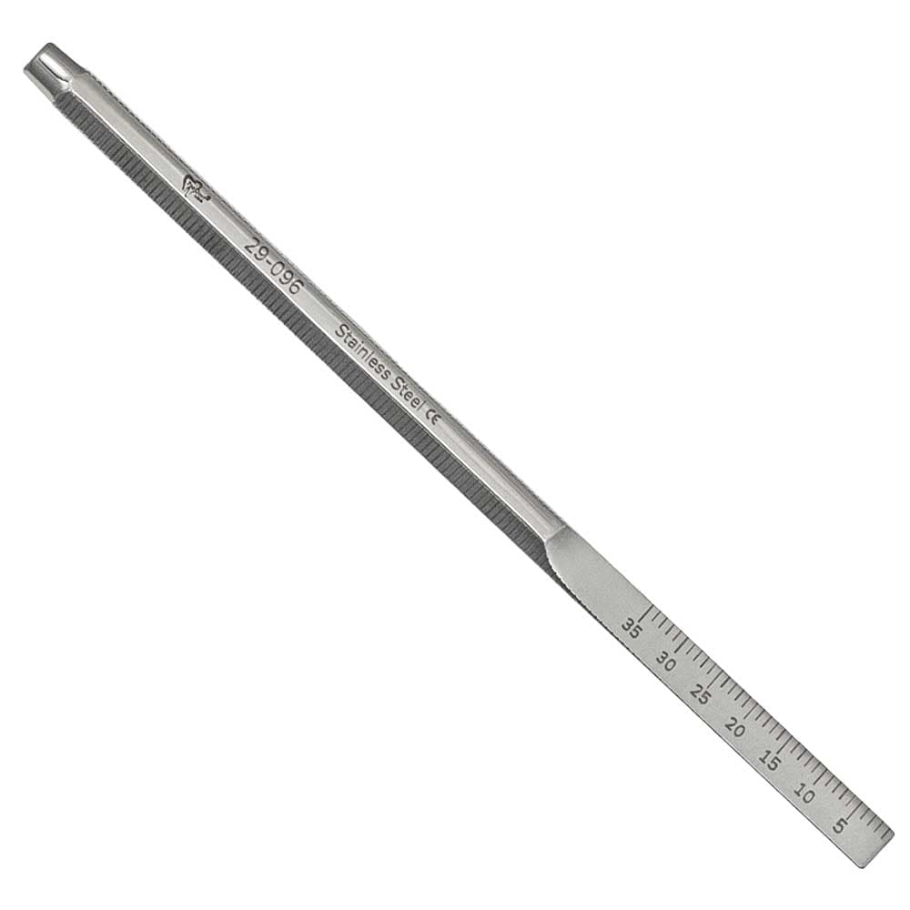 ProDent USA Mouth Mirror Handle, Octagonal with Ruler, Cone Socket, Stainless Steel - ProDent USA Mouth Mirror Handle Octagonal with Ruler, Cone Socket, Stainless Steel - Image 1