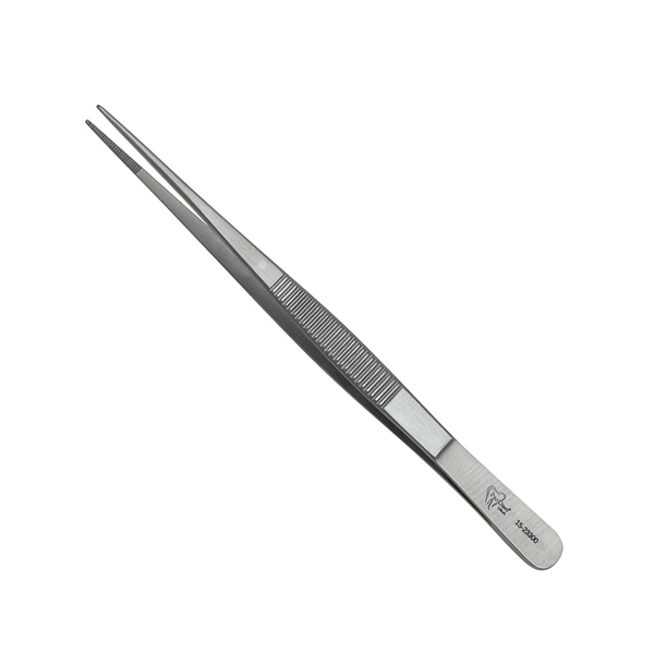 ProDent USA Semkin Dressing Forceps 5", Straight and Serrated, Single Instrument - ProDent USA Semkin Dressing Forceps 5", Straight and Serrated, Single Instrument - Image 1