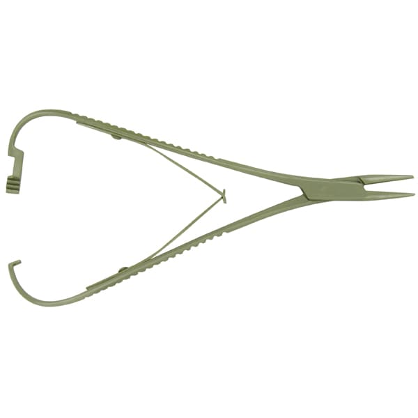 ProDent USA Elastic/Wire Placing Plier, Mathieu Snag-Free Double Spring, Serrated Regular Tip - ProDent USA Elastic/ Wire Placing Plier Mathieu Snag Free Double Spring - Image 1