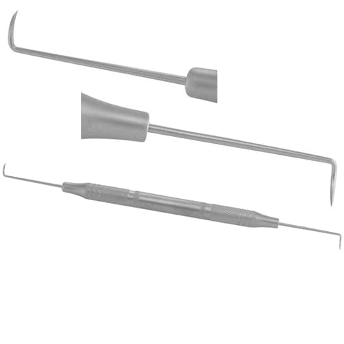 ProDent USA #3 Double End Explorer, Stainless Steel Standard Handle - ProDent USA #3 Double End Explorer with a stainless steel standard handle - Image 1