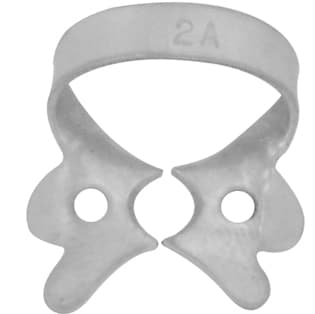 ProDent USA Rubber Dam Clamp #2A, Bicuspids/Premolars, Winged, Large Neck, Single - ProDent USA Clamp Bicuspids #2A Premolars Winged Large Neck Bicuspid, Single - Image 1