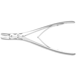 ProDent USA 6" Straight Ruskin Rongeur, 2 mm Bite, Stainless Steel - 6" Straight Ruskin Rongeur - Image 1