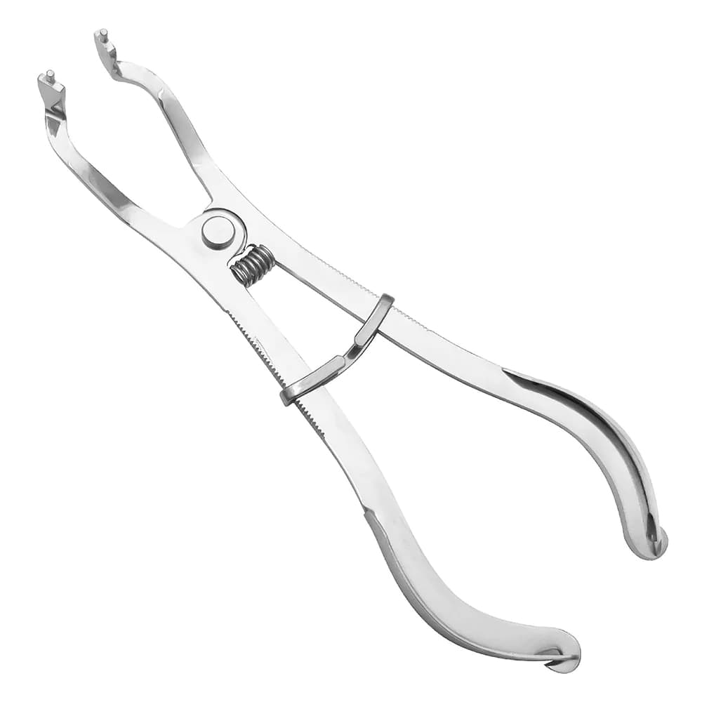 Professional Surgical Ivory Type Rubber Dam Forceps, Stainless Steel, 1/Pk - Professional Surgical Ivory Type Rubber Dam Forceps 1/Pk. - Image 1