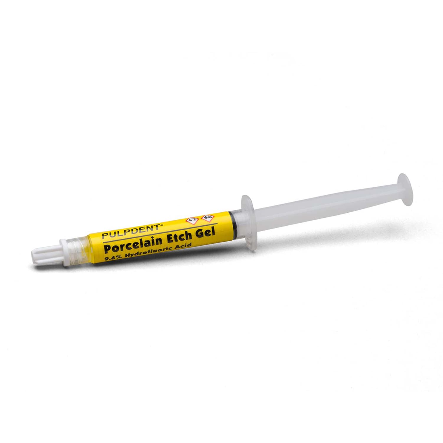 Pulpdent Porcelain Etch Gel, 9.6% Hydrofluoric Acid, 3 mL Syringe, 1/Pk - Pulpdent Porcelain Etch Gel, 9.6% Hydrofluoric Acid, 3 mL Syringe, 1/Pk - Image 1