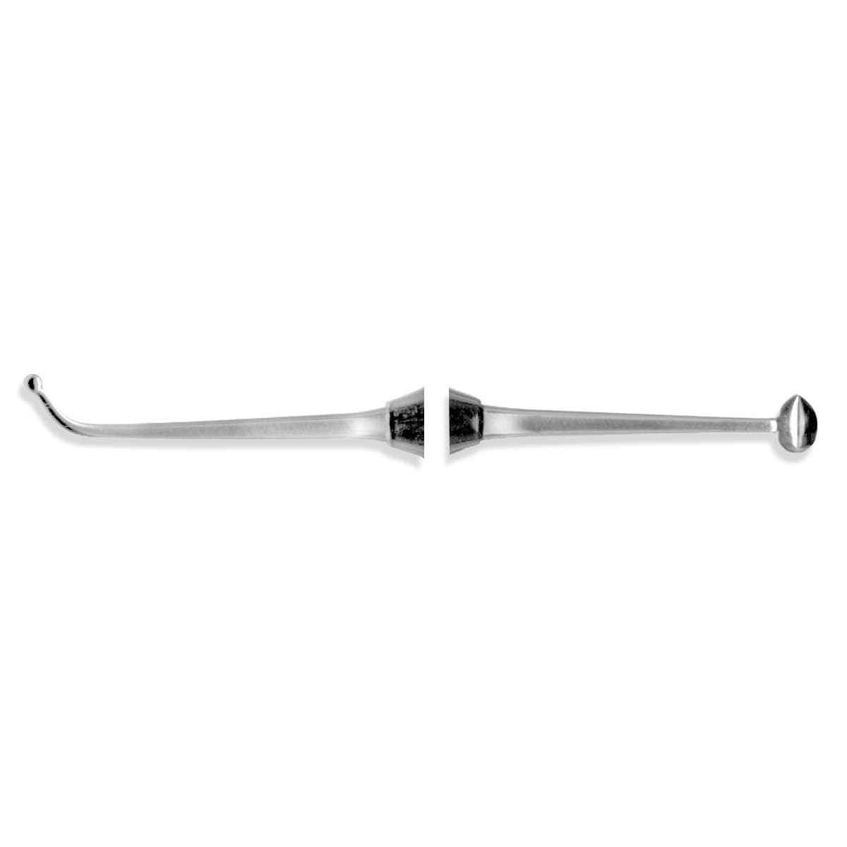 Quala #27/29 Ball-Egg Double End Burnisher, Standard 1/4" Round Handle - Quala #27/29 Ball-Egg double end burnisher with standard 1/4" round handle - Image 1
