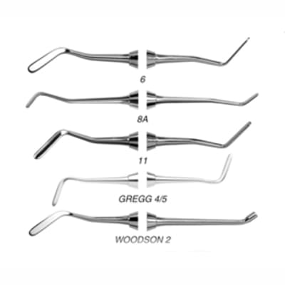 Quala #2 Woodson DE Composite/Plastic Filling Instrument, 1/4" Round, Standard Handle - Quala #2 Woodson DE Composite/Plastic Filling Instrument with 1/4" round - Image 1
