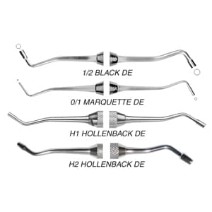 Quala #1 Hollenback Tapered-Medium Condenser/Plugger, 1/4" Round Standard Handle - Quala #1 Hollenback Tapered-Medium Condenser/Plugger with 1/4" round standard - Image 1