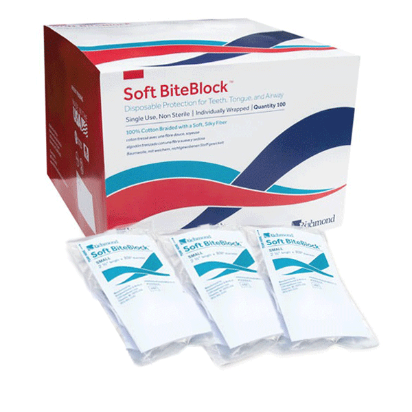 Richmond Soft Bite Block, 9/16" Diameter x 2.5", Small Packaged, Non-Sterile, 100/Box - Richmond Soft Bite Block, 9/16" Diameter x 2.5", Small Packaged, Non-Sterile, 100/Box - Image 1